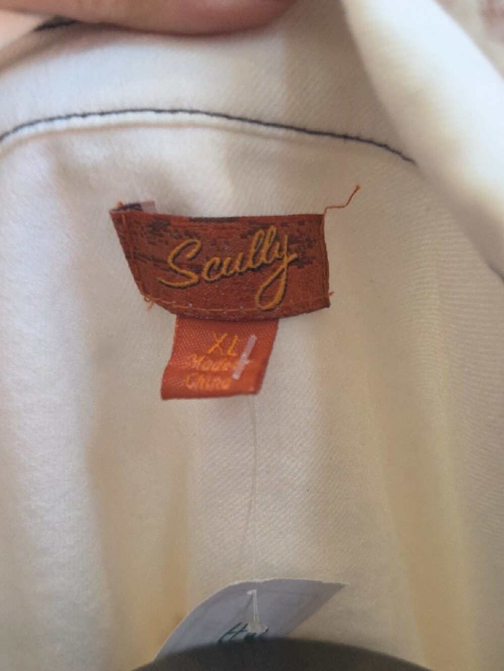 Scully Cream Lace Panel Jean Jacket - Picture 7 of 7
